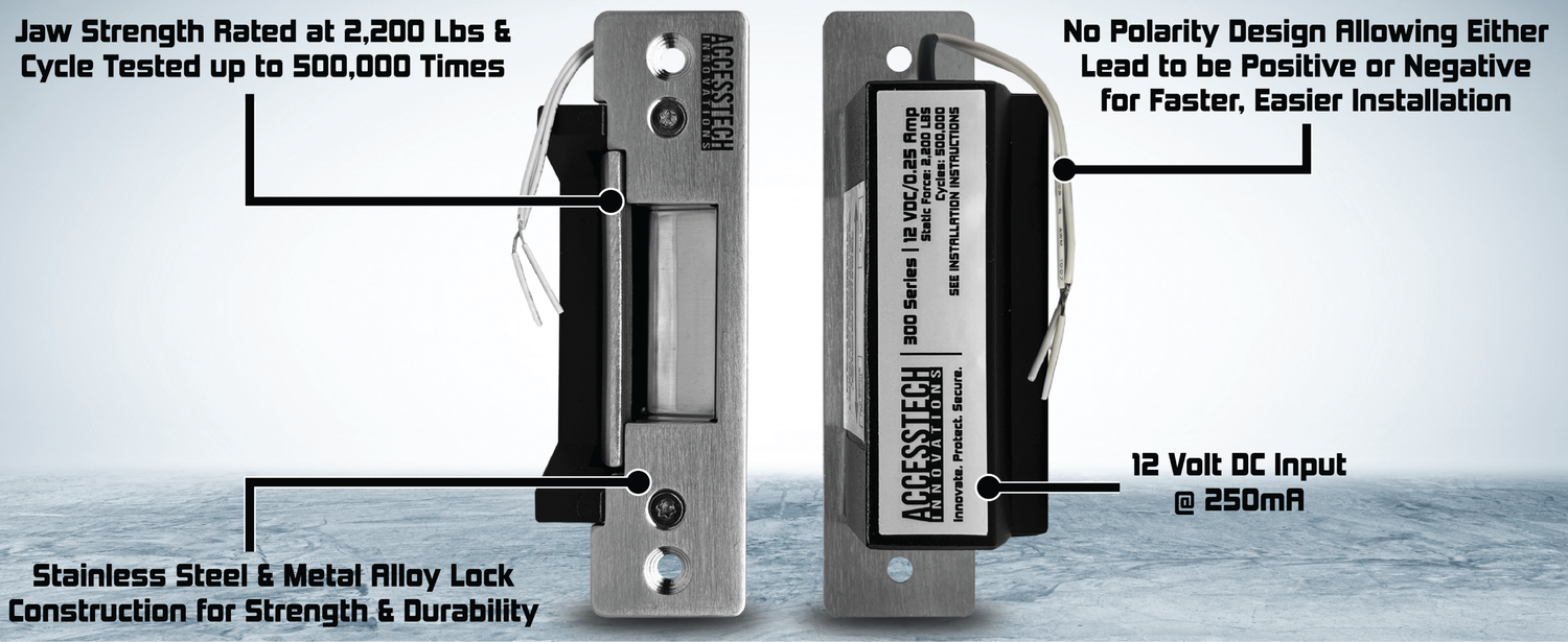 2,200 lb Jaw strength and Cycle Tested up to 500,000 times for security and reliability