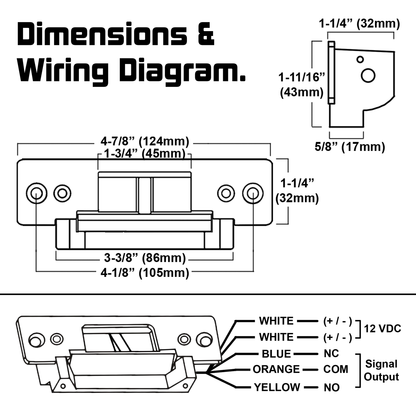 Electric Door Strike | 12VDC